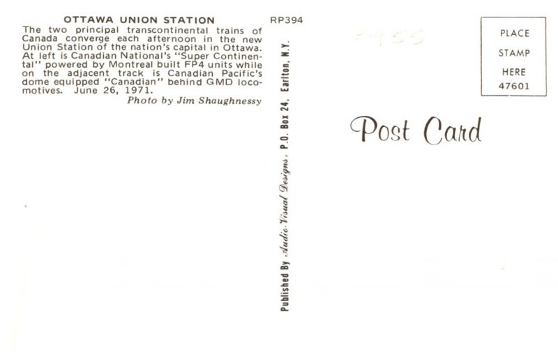 Ottawa Union Station , Dome equipped Canadian