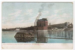Hollingsworth Whitney Paper Mill Winslow Maine 1905c postcard