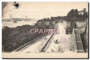 Brest - La Rade - View from Dajot courses - Old Postcard