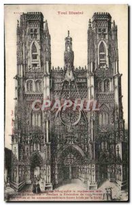 Old Postcard Toul cathedral