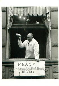 Harlem New York 1935 Photo Peace Home Cooked Meats Afro Ameri  Postcard  # 7546