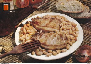 CATALUNYA, Spain, PU-1968; Pork Lion And Beans, IBERIA Lineas Aereas De Espana