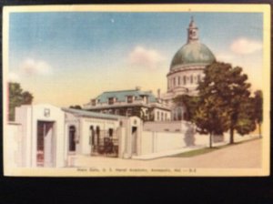 Vintage Postcard 1951 Main Gate U.S Naval Academy Annapolis Maryland