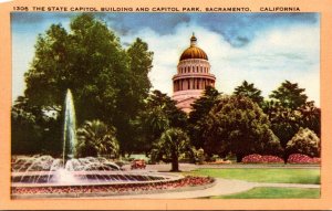 California Sacramento State Capitol Building and Capitol Park