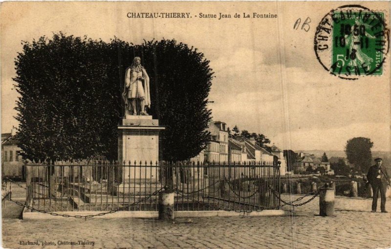 CPA CHATEAU-THIERRY Statue Jean de la Fontaine (665586)