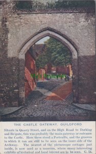 Surrey Postcard - Guildford, The Castle Gateway  RS36708