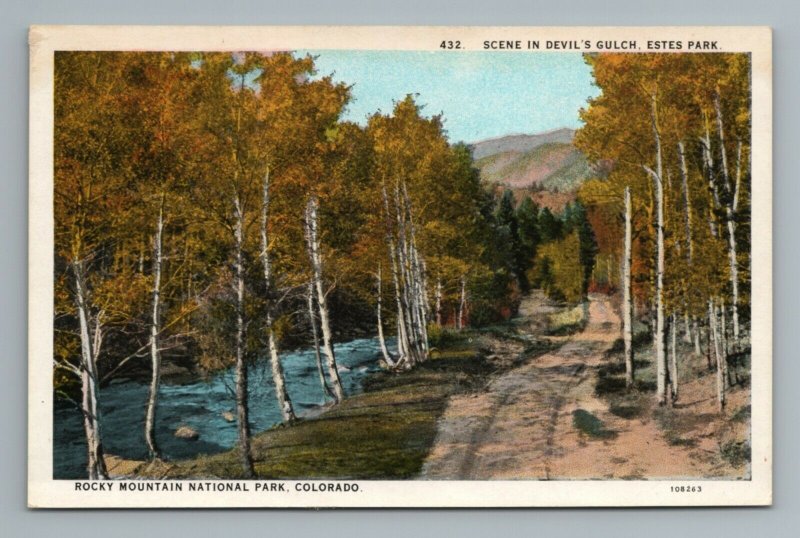 Devil's Gulch, Estes Park, Rocky Mountain National Park, Colorado Postcard