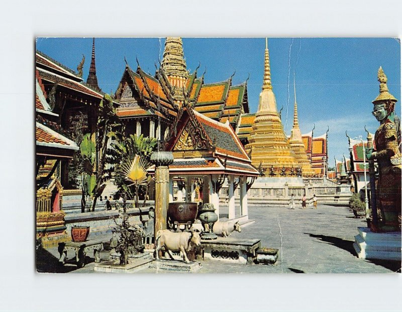 Postcard The Temple of the Emerald Buddha in Bangkok, Thailand