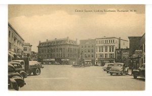 NH - Rochester. Central Square Looking Southwest circa 1943