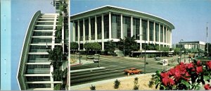 DOROTHY CHANDLER PAVILION Music Center Los Angeles Panoramic Postcard Vintage KN