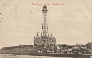 NEW BRIGHTON ENGLAND~THE TOWER~1904 PHOTO POSTCARD