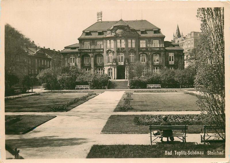 BAD TEPLITZ SCHONAU CZECHOSLOVAKIA 2 POSTCARDS WITH LETTER MESSAGE c1939