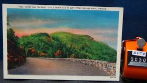 STD Vintage Stony Man and Little Stony Man Skyline Drive Virginia Unposted Linen