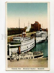3081379 CANADA Victoria Pier Montreal Harbor Vintage PC