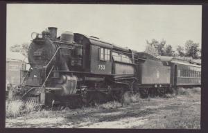 Central Railroad of NJ Locomotive # 753 Postcard