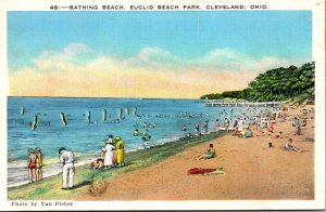 Ohio Cleveland Euclid Beach Park Bathing Beach