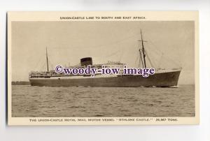 LS0015 - Union Castle Lines Liner - Athlone Castle - postcard
