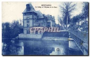 Old Postcard The Loing Montargis and & # 39avenue the station