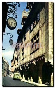 Modern Postcard Dijon Rue Verrerie has Timbered Houses