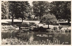 Vintage Real Photo Postcard of Dane Park Cliftonville England 1950s