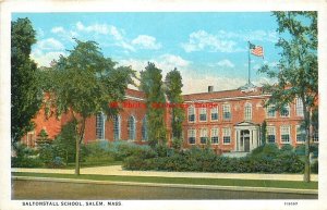 7 Postcards, Salem, Massachusetts, Marine Hall, School, Seven Gables,Witch House