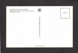 IL Lighthouse Dutch Wind Mill near BATAVIA & GENEVA ILLINOIS Postcard PC