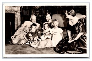 RPPC Dwight D. Eisenhower Election Advertising w Family UNP Postcard U15