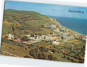 Postcard Panoramic aspect, Sesimbra, Portugal