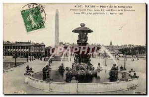 Paris Postcard Old Place Concorde