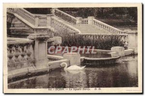 Old Postcard Dijon Square Darcy