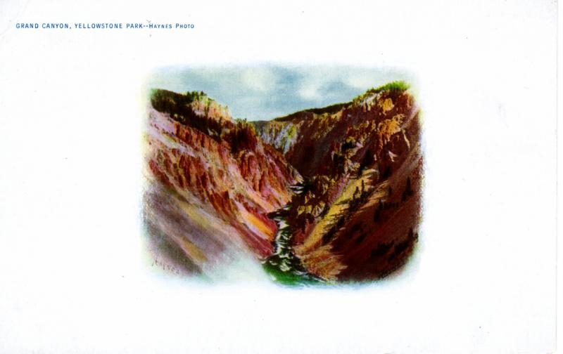 Grand Canyon, Yellowstone National Park, 1904-07