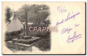 Old Postcard Graville the cross of Robert the Devil