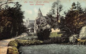 HASTINGS SUSSEX ENGLAND~THE LAKE-BATTLE ABBEY~PHOTO POSTCARD