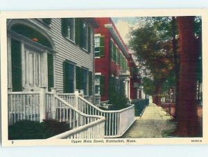 Pre-1980 HOUSES ALONG THE UPPER MEAN STREET Nantucket Massachusetts MA hs3411