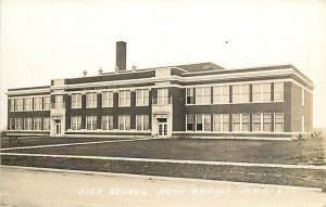 IA, Rock Rapids, Iowa, RPPC, High School, Exterior, No 672