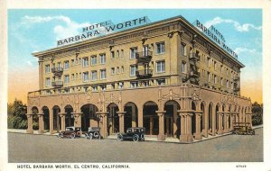 HOTEL BARBARA WORTH El Centro, CA Imperial County c1920s Vintage Postcard