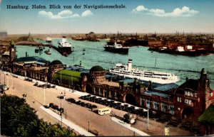 Germany Hamburg Hafen Blick von der Vagigationsschule