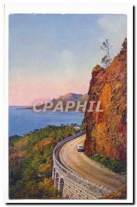 The Corniche & # 39or Old Postcard THE road from the seafront between Theoule...