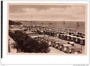 VENEZIA, Veneto, Italy, 1900-1910's; Spiaggia E Capanne