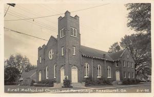 Hazelhurst GA First Methodist Church and Parsonage RPPC