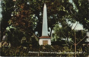 PC PAKISTAN, MACKSON MONUMENT, PESHAWAR, Vintage Postcard (b43218)