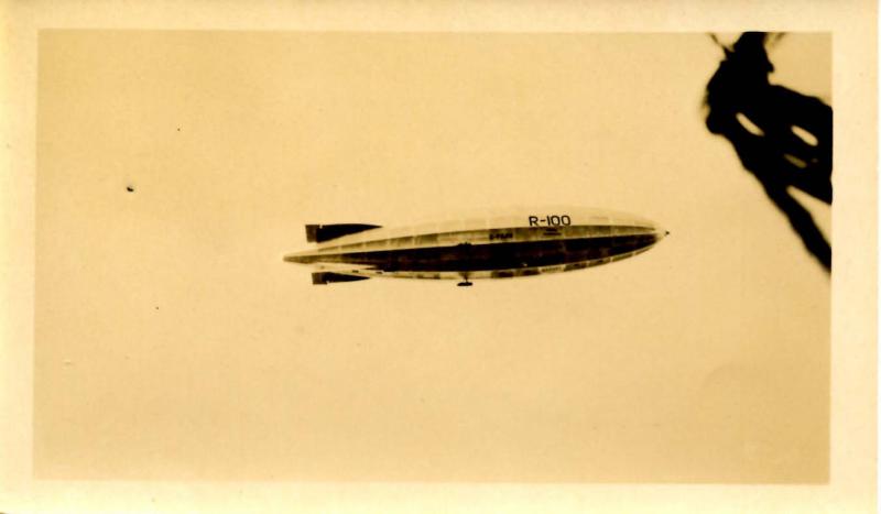 Canada- Que, Montreal. 08/08/1930. HM Airship R100 Real Photo(Not a Postcard