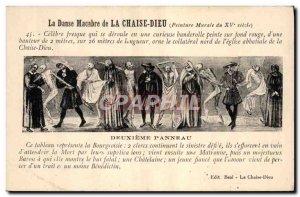 Old Postcard The Danse Macabre De La Chaise Dieu