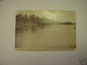 1912 Wonder city lake El Dorado Missouri Postcard
