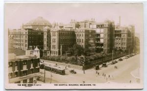 Melbourne Hospital Australia RPPC Real Photo postcard