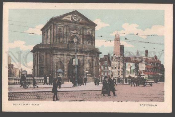 098673 HOLLAND Rotterdam Delftsche Poort Vintage PC