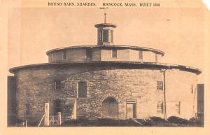 Shaker Postcards Old Vintage Antique Post Cards Round Barn Hancock, Massachus...