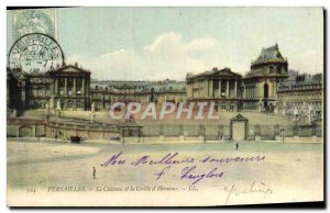 Old Postcard Versailles Chateau And The D & Grille # 39Honneur