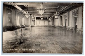 c1910's Palace Hotel Ballroom Interior San Francisco CA RPPC Photo Postcard 