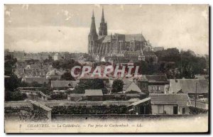 Chartres Old Postcard General view taken Cachemback